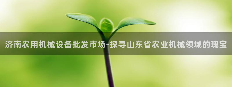 杏盛平台登录地址：济南农用机械设备批发市场-探寻山东省农业机械领域的瑰宝