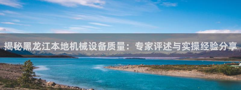 揭秘黑龙江本地机械设备质量：专家评述与实操经验分享