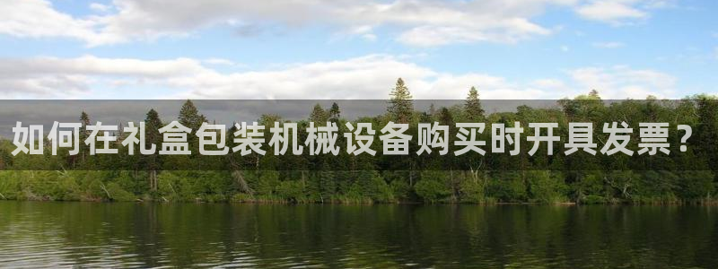 杏盛平台代理注册：如何在礼盒包装机械设备购买时开具发票？