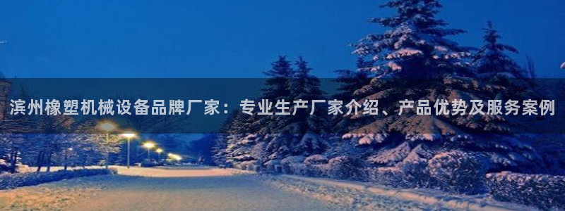 杏盛平台主管：滨州橡塑机械设备品牌厂家：专业生产厂家介绍、产品优势及服务案例