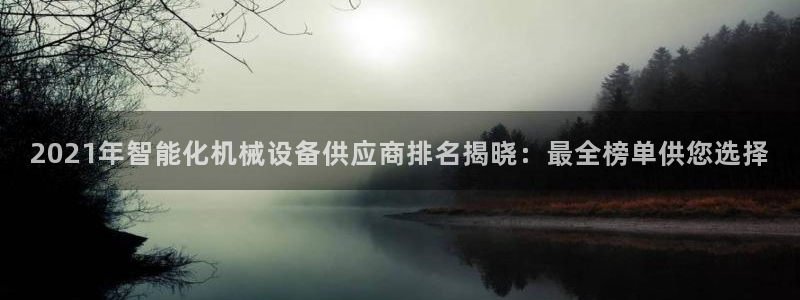 杏盛代理：2021年智能化机械设备供应商排名揭晓：最全榜单供您选择