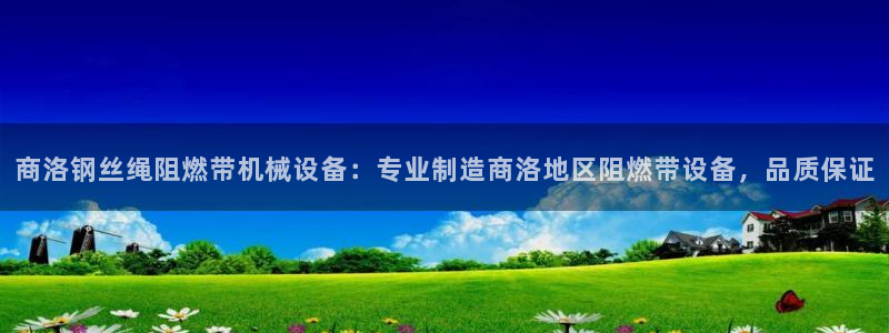 杏盛平台主管：商洛钢丝绳阻燃带机械设备：专业制造商洛地区阻燃带设备，品质保证