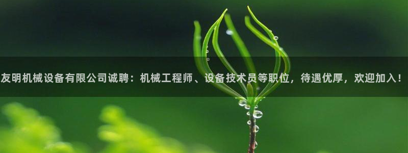 杏盛平台注册登录：友明机械设备有限公司诚聘：机械工程师、设备技术员等职位，待遇优