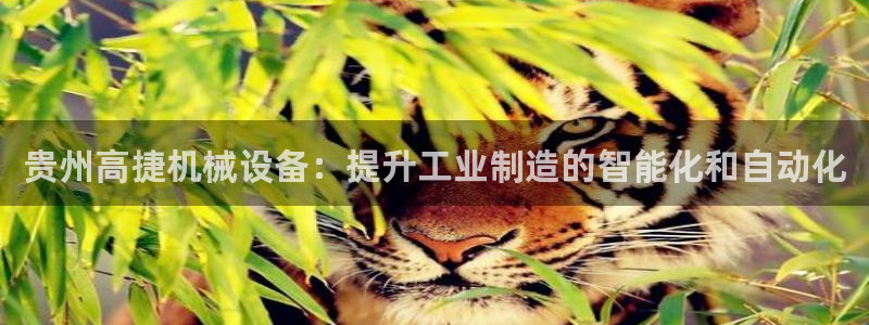 杏盛平台开户 贴吧：贵州高捷机械设备：提升工业制造的智能化和自动化