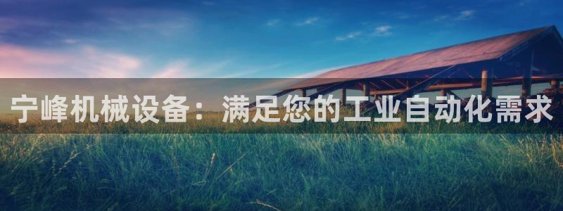 杏盛平台官网：宁峰机械设备：满足您的工业自动化需求