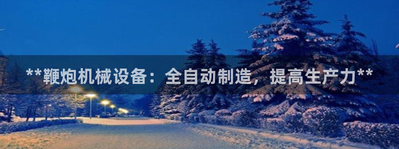 杏盛平台官网注册登录：**鞭炮机械设备：全自动制造，提高生产力**