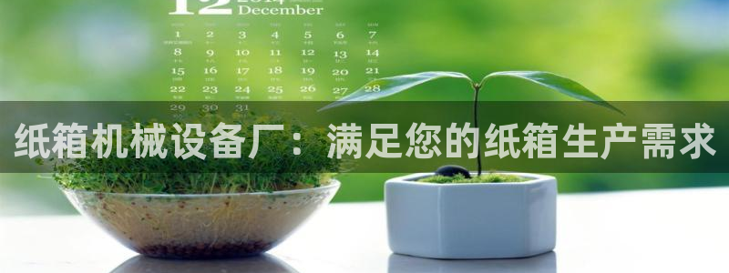 杏盛平台主管：纸箱机械设备厂：满足您的纸箱生产需求