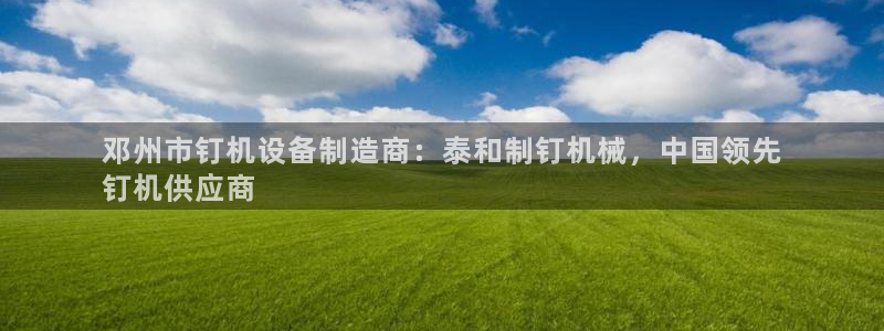 杏盛娱乐代理：邓州市钉机设备制造商：泰和制钉机械，中国领先
钉机供应商