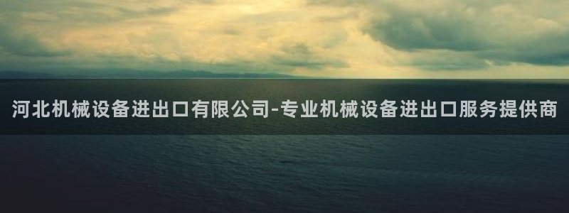 杏盛平台登陆地址：河北机械设备进出口有限公司-专业机械设备进出口服务提供商