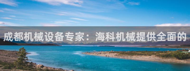 杏盛平台官网注册登录：成都机械设备专家：
